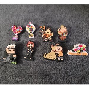 Lot 8 Crocs 'Pixar' Movie UP Jibbitz Charms Balloons Carl Fredricksen Russell